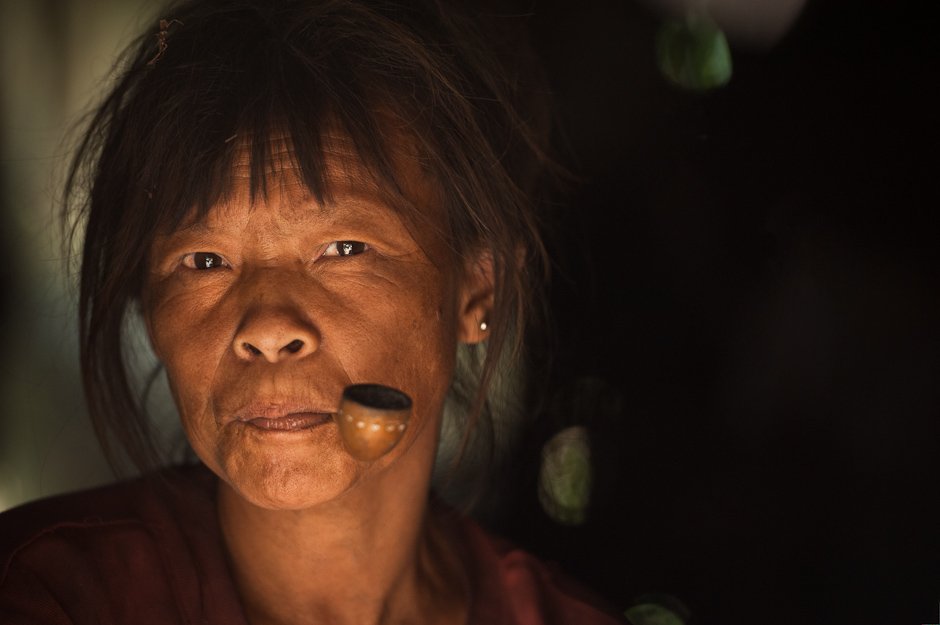 Portrait of Mangyan woman